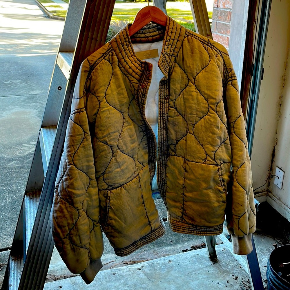 Blue Jean puff style jacket really cool